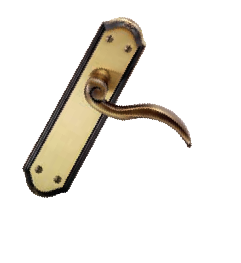 Door handles Victorian brass